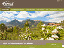 Tablet Screenshot of farmerhof-schenna.com